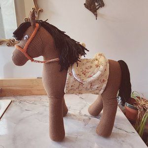 Fabric Stuffed Horse